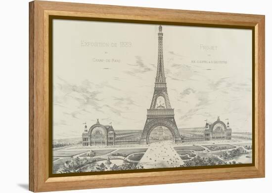 Projet pour l'Exposition Universelle de 1889-Alexandre-Gustave Eiffel-Framed Premier Image Canvas