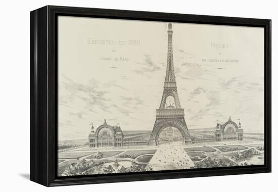 Projet pour l'Exposition Universelle de 1889-Alexandre-Gustave Eiffel-Framed Premier Image Canvas