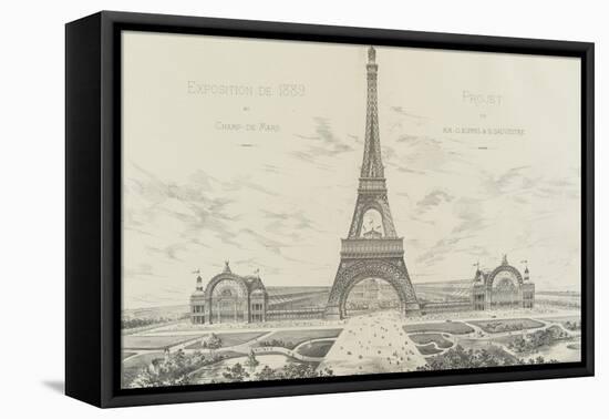 Projet pour l'Exposition Universelle de 1889-Alexandre-Gustave Eiffel-Framed Premier Image Canvas