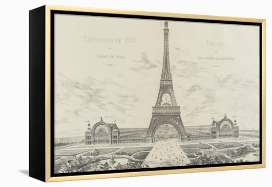 Projet pour l'Exposition Universelle de 1889-Alexandre-Gustave Eiffel-Framed Premier Image Canvas