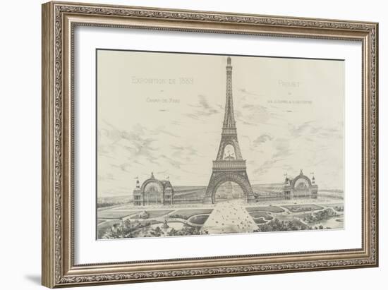 Projet pour l'Exposition Universelle de 1889-Alexandre-Gustave Eiffel-Framed Giclee Print