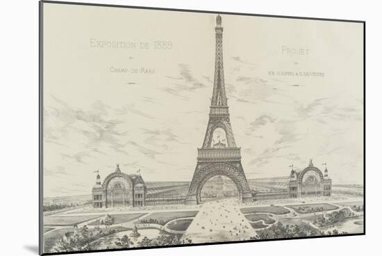 Projet pour l'Exposition Universelle de 1889-Alexandre-Gustave Eiffel-Mounted Giclee Print