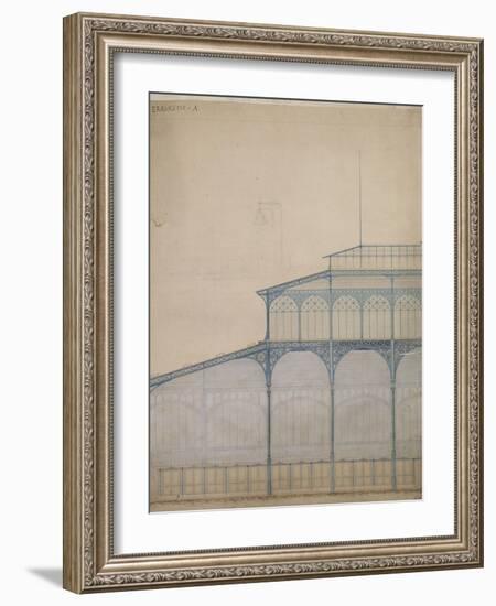 Projet pour la construction des Halles Centrales de Paris-Victor Baltard-Framed Giclee Print