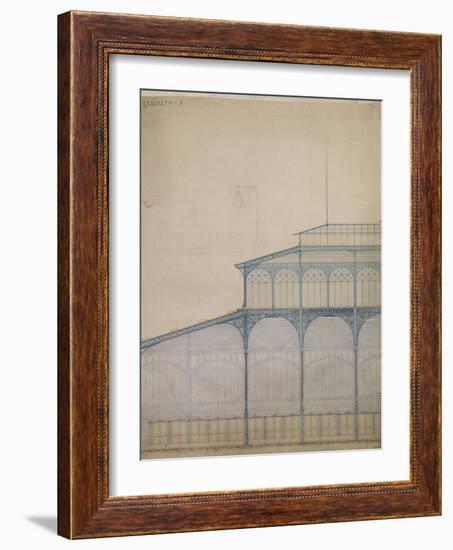 Projet pour la construction des Halles Centrales de Paris-Victor Baltard-Framed Giclee Print