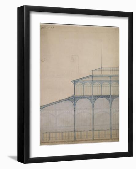 Projet pour la construction des Halles Centrales de Paris-Victor Baltard-Framed Giclee Print