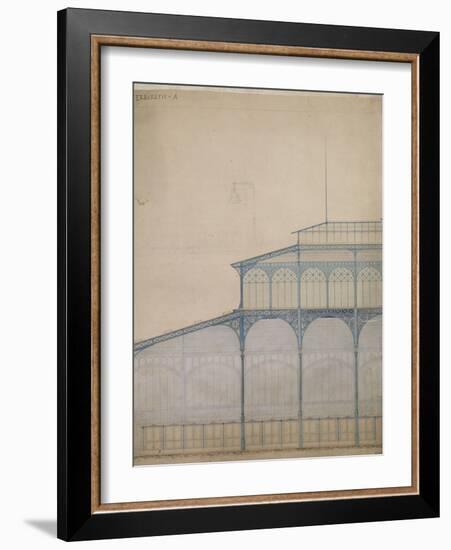 Projet pour la construction des Halles Centrales de Paris-Victor Baltard-Framed Giclee Print