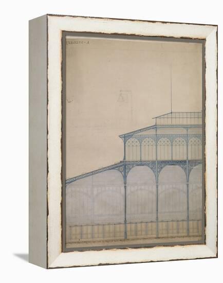 Projet pour la construction des Halles Centrales de Paris-Victor Baltard-Framed Premier Image Canvas