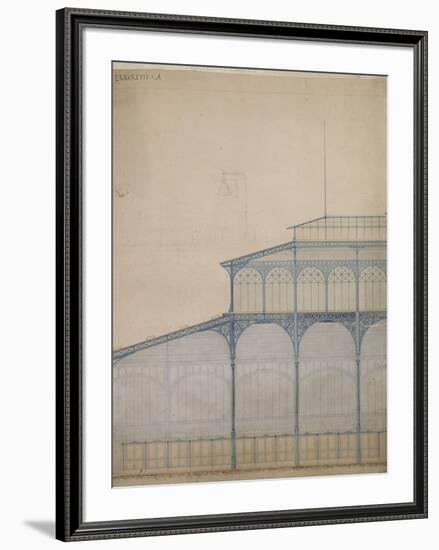 Projet pour la construction des Halles Centrales de Paris-Victor Baltard-Framed Premium Giclee Print