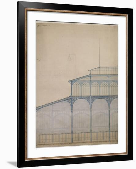 Projet pour la construction des Halles Centrales de Paris-Victor Baltard-Framed Premium Giclee Print