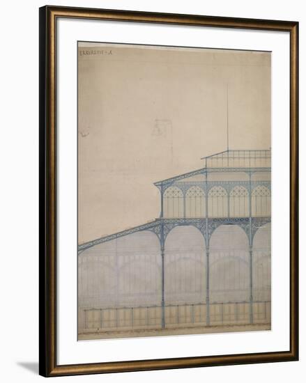 Projet pour la construction des Halles Centrales de Paris-Victor Baltard-Framed Premium Giclee Print