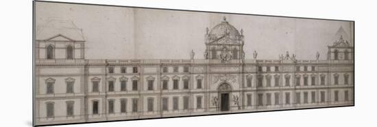 Projet pour la façade orientale du Louvre-Charles Le Brun-Mounted Giclee Print
