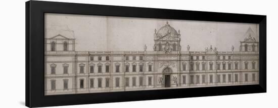 Projet pour la façade orientale du Louvre-Charles Le Brun-Framed Giclee Print