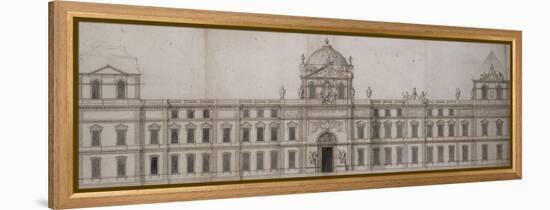 Projet pour la façade orientale du Louvre-Charles Le Brun-Framed Premier Image Canvas