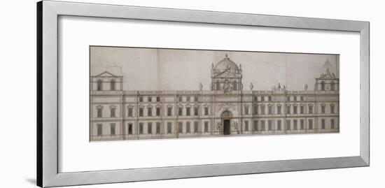 Projet pour la façade orientale du Louvre-Charles Le Brun-Framed Giclee Print