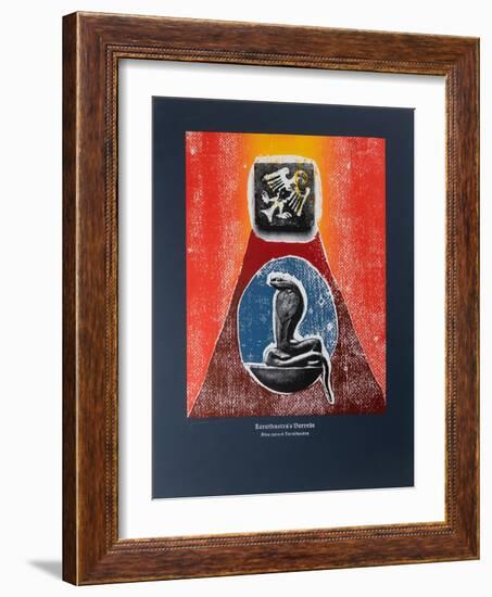 Prologue, Thus Spoke Zarathustra, 2022 (Woodcut and Silkscreen)-Guilherme Pontes-Framed Giclee Print