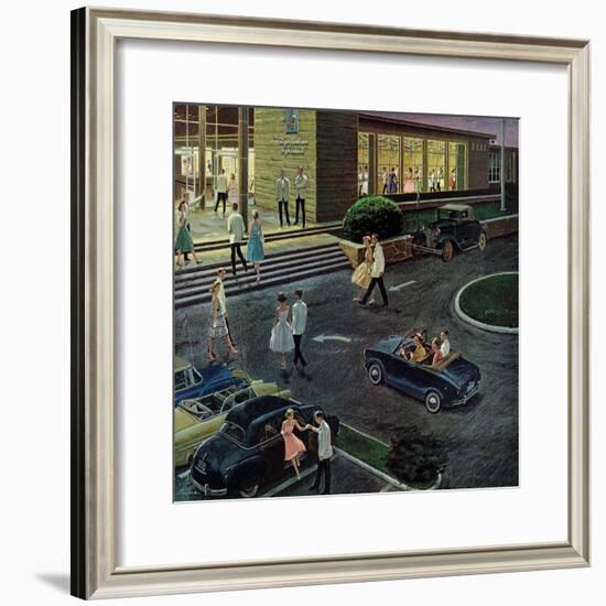 "Prom Dates in Parking Lot," May 19, 1962-Ben Kimberly Prins-Framed Giclee Print