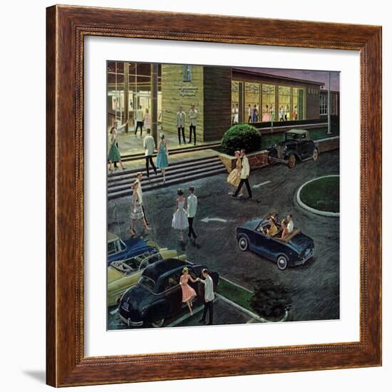 "Prom Dates in Parking Lot," May 19, 1962-Ben Kimberly Prins-Framed Giclee Print