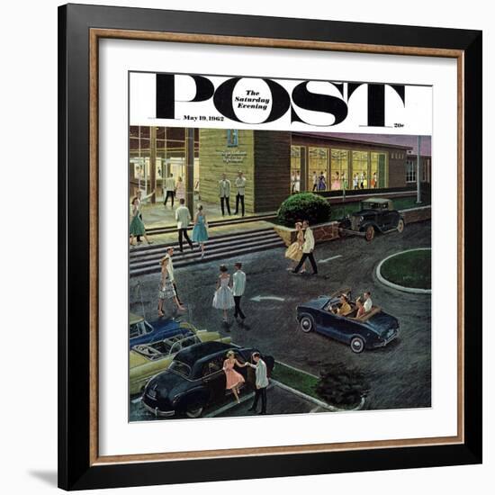 "Prom Dates in Parking Lot," Saturday Evening Post Cover, May 19, 1962-Ben Kimberly Prins-Framed Giclee Print