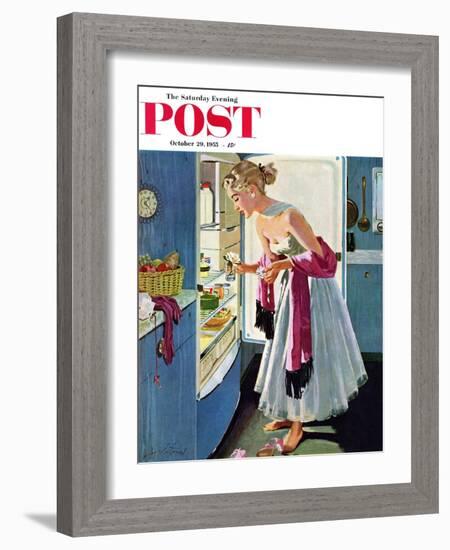 "Prom Momento" Saturday Evening Post Cover, October 29, 1955-M. Coburn Whitmore-Framed Giclee Print