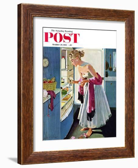 "Prom Momento" Saturday Evening Post Cover, October 29, 1955-M. Coburn Whitmore-Framed Giclee Print