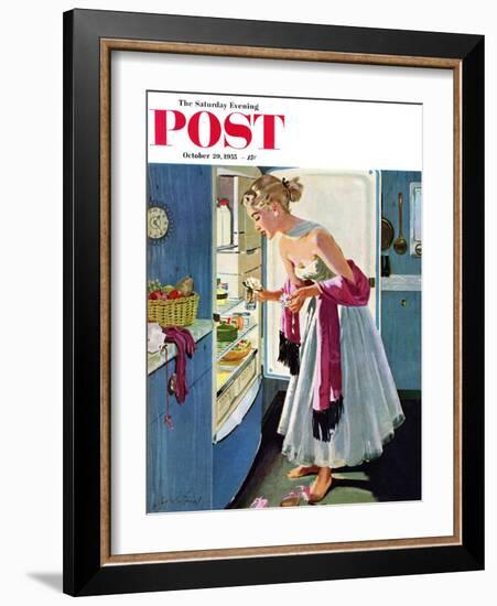 "Prom Momento" Saturday Evening Post Cover, October 29, 1955-M. Coburn Whitmore-Framed Giclee Print