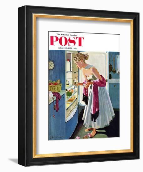 "Prom Momento" Saturday Evening Post Cover, October 29, 1955-M. Coburn Whitmore-Framed Giclee Print