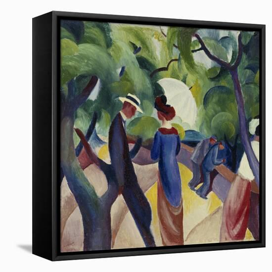 Promenade, 1913-Auguste Macke-Framed Premier Image Canvas