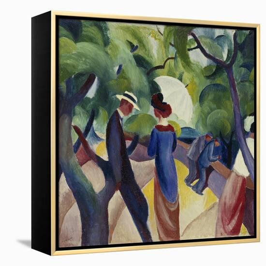 Promenade, 1913-Auguste Macke-Framed Premier Image Canvas