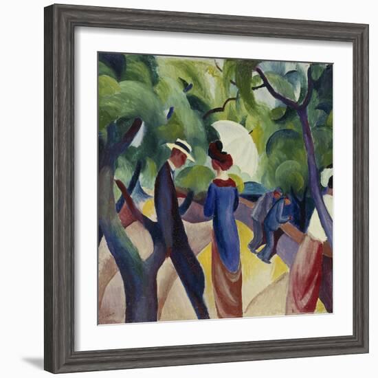 Promenade, 1913-Auguste Macke-Framed Giclee Print