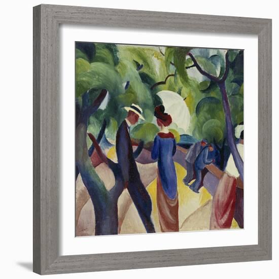 Promenade, 1913-Auguste Macke-Framed Giclee Print