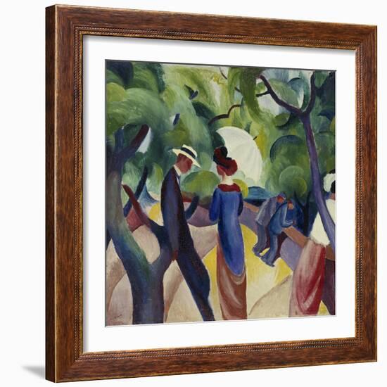 Promenade, 1913-Auguste Macke-Framed Giclee Print