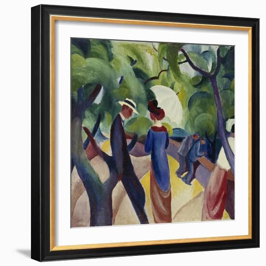 Promenade, 1913-Auguste Macke-Framed Giclee Print