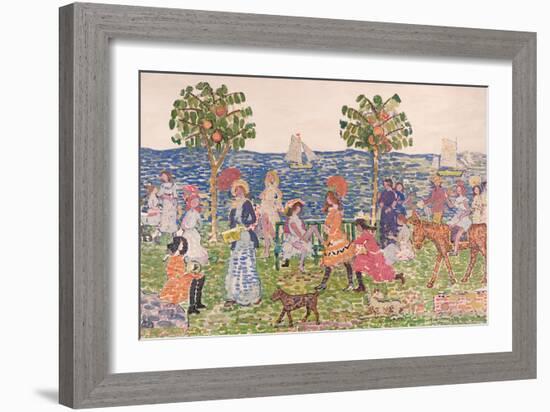 Promenade, 1914/15-Maurice Brazil Prendergast-Framed Giclee Print