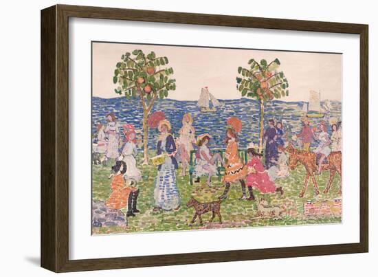 Promenade, 1914/15-Maurice Brazil Prendergast-Framed Giclee Print