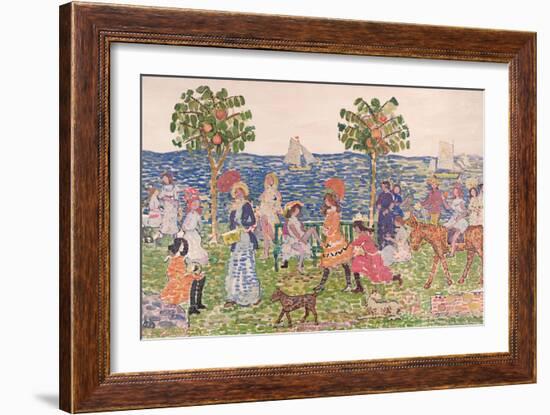 Promenade, 1914/15-Maurice Brazil Prendergast-Framed Giclee Print