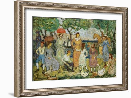 Promenade #2-Maurice Brazil Prendergast-Framed Giclee Print