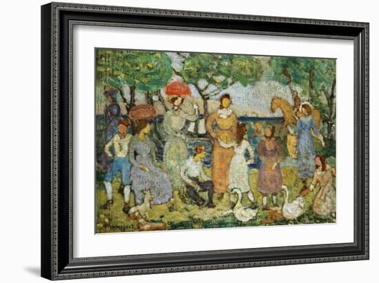 Promenade #2-Maurice Brazil Prendergast-Framed Giclee Print