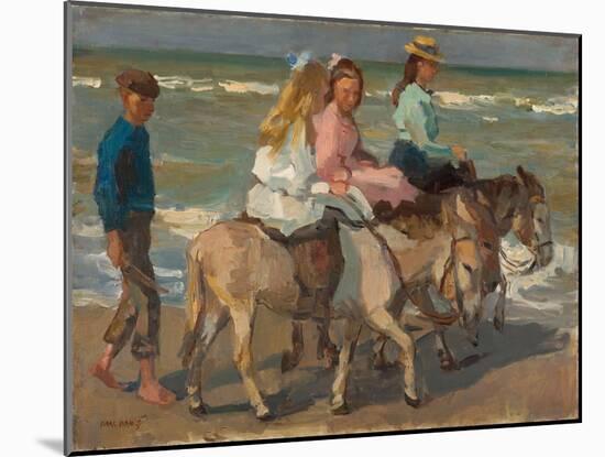 Promenade a Dos D'ane  (Donkey Riding) Peinture D'isaac Israels (1865-1934) - 1898-1901 - Oil on C-Isaac Israels-Mounted Giclee Print