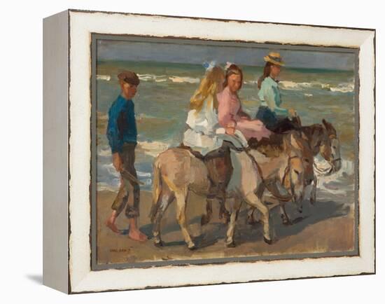 Promenade a Dos D'ane  (Donkey Riding) Peinture D'isaac Israels (1865-1934) - 1898-1901 - Oil on C-Isaac Israels-Framed Premier Image Canvas