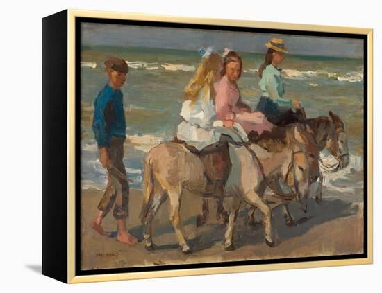 Promenade a Dos D'ane  (Donkey Riding) Peinture D'isaac Israels (1865-1934) - 1898-1901 - Oil on C-Isaac Israels-Framed Premier Image Canvas