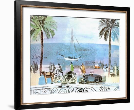 Promenade a Nice-Raoul Dufy-Framed Art Print