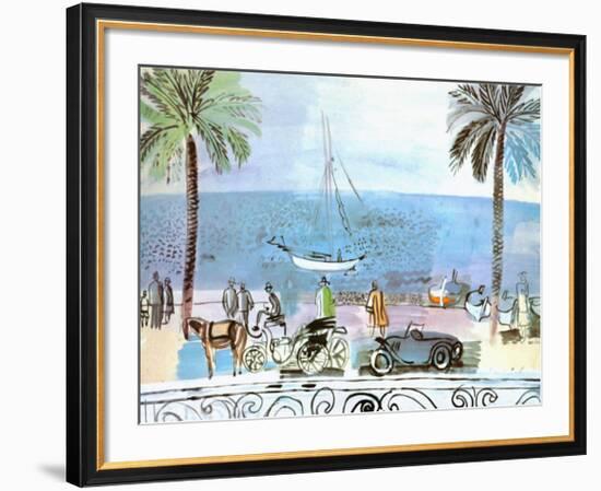 Promenade a Nice-Raoul Dufy-Framed Art Print