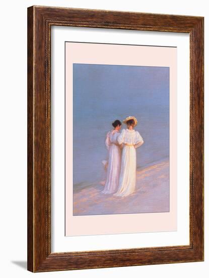 Promenade a Skagen-Peder Severin Kröyer-Framed Art Print