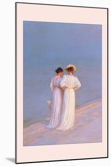 Promenade a Skagen-Peder Severin Kröyer-Mounted Art Print