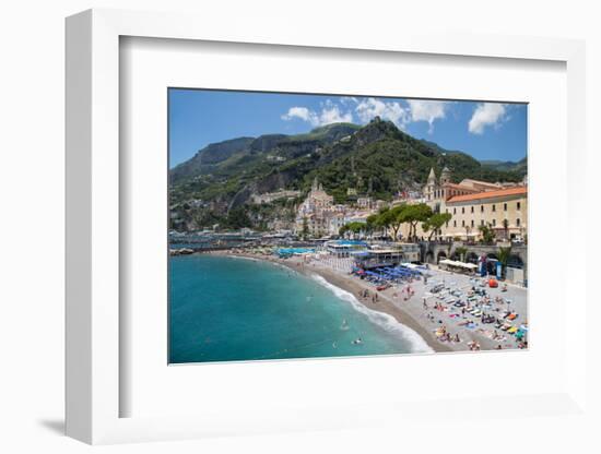 Promenade, Amalfi, Costiera Amalfitana (Amalfi Coast), UNESCO World Heritage Site, Campania-Frank Fell-Framed Photographic Print