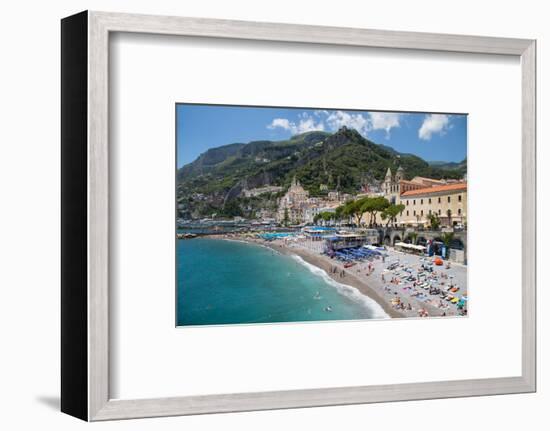 Promenade, Amalfi, Costiera Amalfitana (Amalfi Coast), UNESCO World Heritage Site, Campania-Frank Fell-Framed Photographic Print