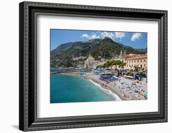 Promenade, Amalfi, Costiera Amalfitana (Amalfi Coast), UNESCO World Heritage Site, Campania-Frank Fell-Framed Photographic Print