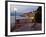 Promenade and Lake at Dusk, Bellagio, Lake Como, Lombardy, Italian Lakes, Italy, Europe-Frank Fell-Framed Photographic Print