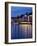 Promenade and Lake at Dusk, Bellagio, Lake Como, Lombardy, Italian Lakes, Italy, Europe-Frank Fell-Framed Photographic Print