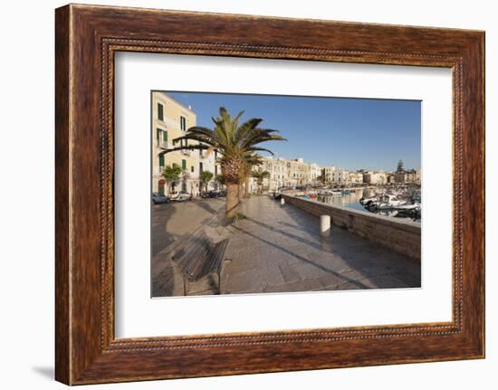 Promenade at the Harbour, Old Town, Trani, Le Murge, Barletta-Andria-Trani District-Markus Lange-Framed Photographic Print